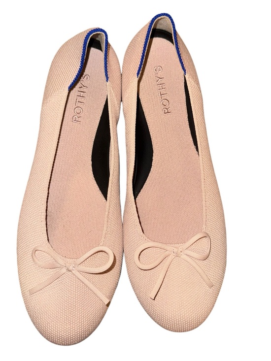 Rothy's Shoes - Rothy’s The Ballet Flat in Ballerina Pink with Bow – Women's Size 9.5